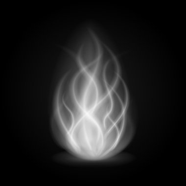 Soyut yangın duman siyah arka plan vektör çizim ışık.