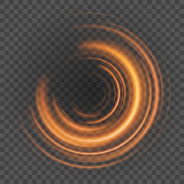 Saydam arka plan vektör çizim üzerinde düzgün ışık turuncu çizgili.