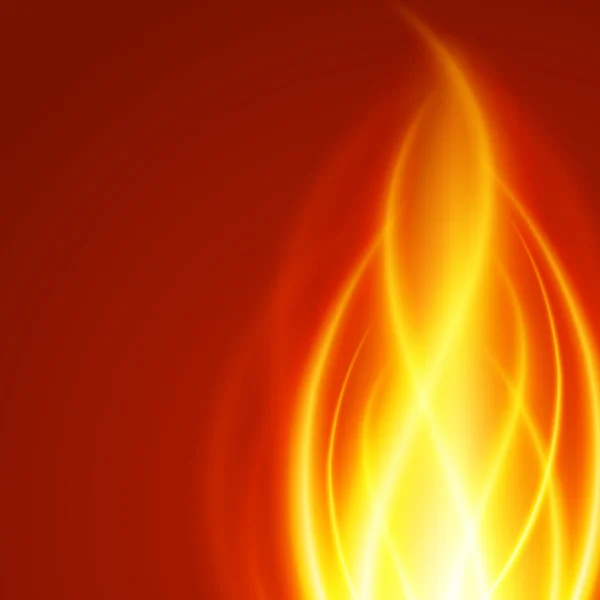 Astratto fuoco fiamma luce su sfondo nero vettoriale illustrazione . — Vettoriale Stock