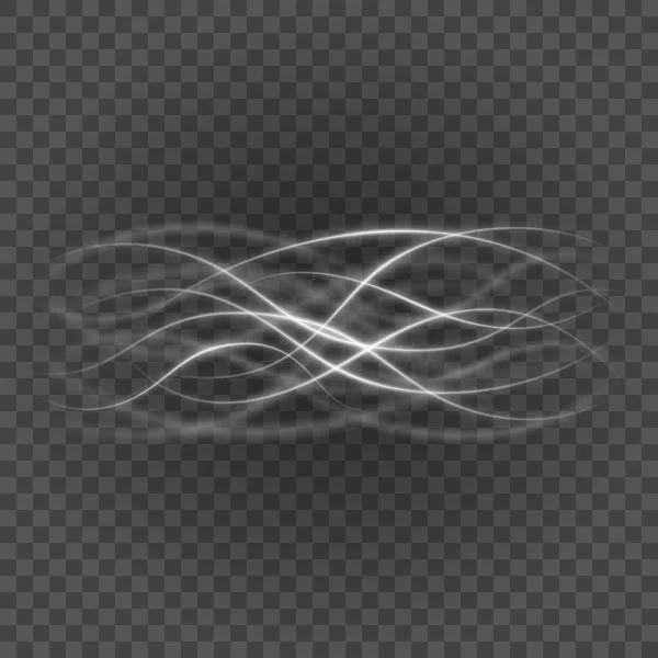 Líneas grises claras suaves en la ilustración del vector de fondo de transparencia . — Archivo Imágenes Vectoriales