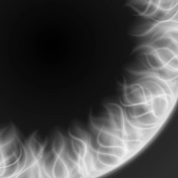 Luz de humo de fuego abstracta en la ilustración del vector de fondo negro . — Archivo Imágenes Vectoriales