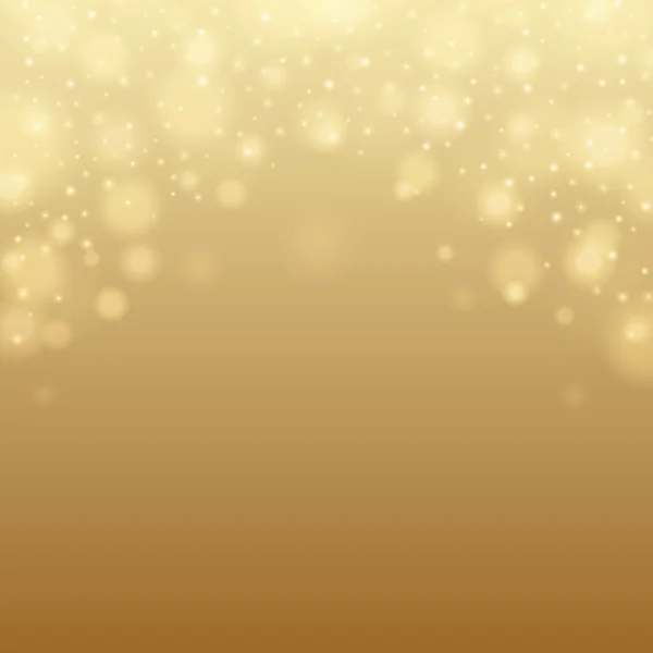 Аннотация Golden Light Bokeh Background Vector Illustration . — стоковый вектор