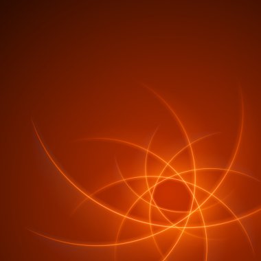 Yumuşak ışık turuncu dalgaları satırları vektör arka plan. 