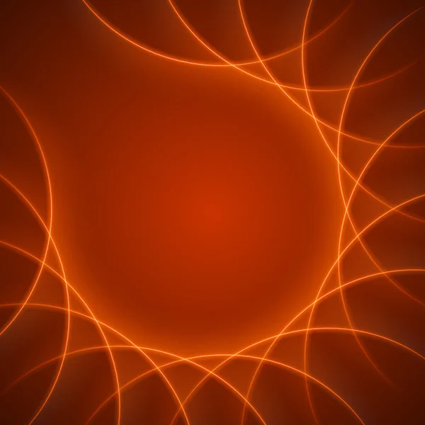 Suave luz naranja ondas líneas vector fondo abstracto . — Archivo Imágenes Vectoriales