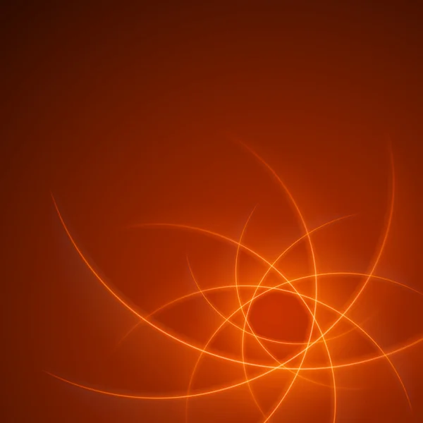 Suave luz naranja ondas líneas vector fondo abstracto . — Vector de stock