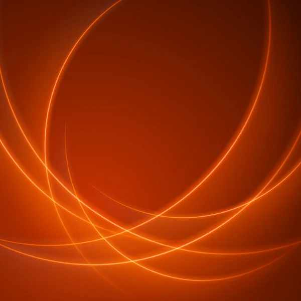 Sima narancssárga fényhullámok vonalak vektor absztrakt háttér. — Stock Vector