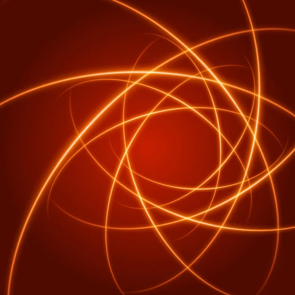 Suave luz naranja ondas líneas vector fondo abstracto . — Vector de stock