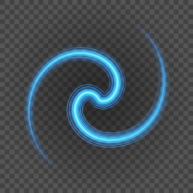 Saydam arka plan vektör çizim üzerinde düzgün ışık mavi çizgili.