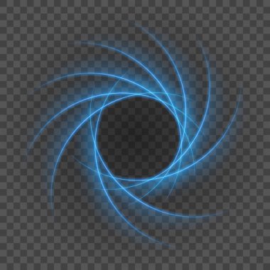 Saydam arka plan vektör çizim üzerinde düzgün ışık mavi çizgili.