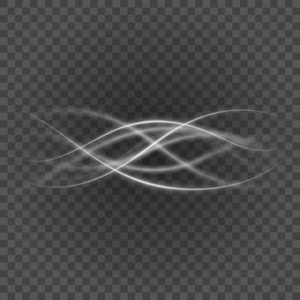 Lignes lisses gris clair sur fond transparent illustration vectorielle . — Image vectorielle
