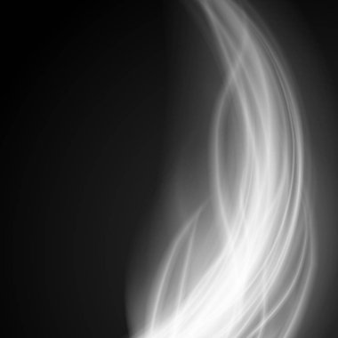 Soyut yangın duman siyah arka plan vektör çizim ışık.