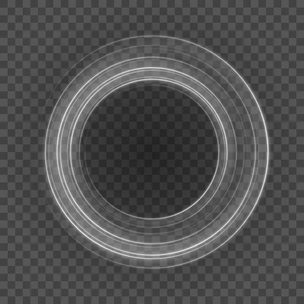 Vloeiende licht grijze lijnen op transparantie achtergrond vectorillustratie. — Stockvector
