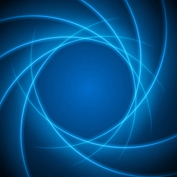 Suave luz azul ondas líneas vector fondo abstracto . — Archivo Imágenes Vectoriales