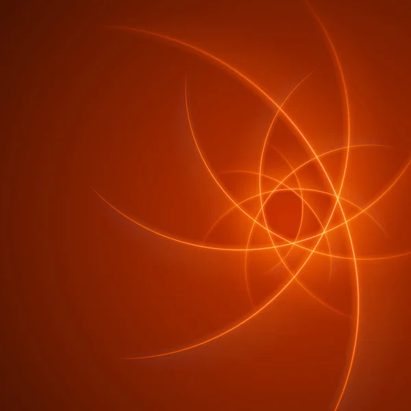 Glatte orange Wellen Linien Vektor abstrakten Hintergrund. — Stockvektor