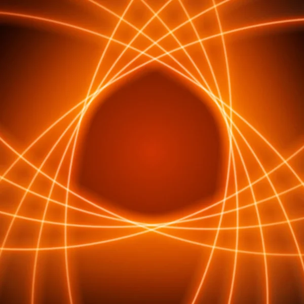 Lisse lumière orange ondulations lignes vectoriel abstrait fond . — Image vectorielle