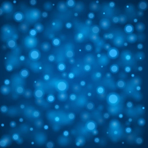 抽象的な光青背景のボケ味のベクトル図. — ストックベクタ