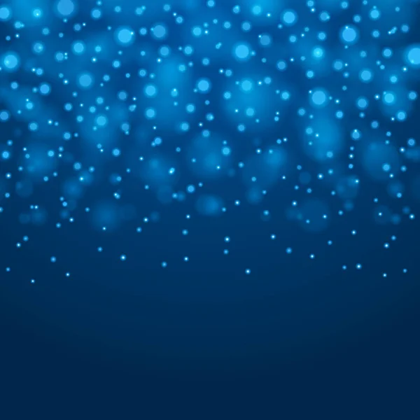 Resumen azul claro fondo Bokeh Vector Ilustración . — Archivo Imágenes Vectoriales