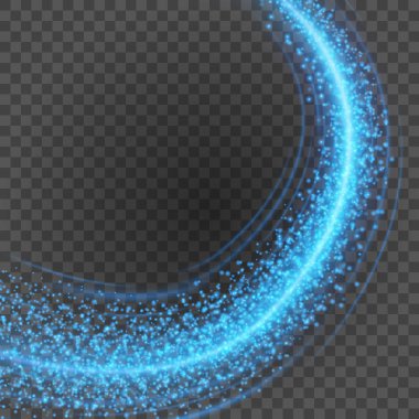 Saydam arka plan vektör çizim üzerinde bokeh açık mavi parıldıyor.