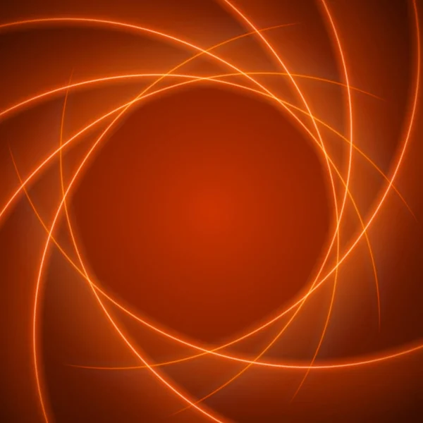 Suave luz naranja ondas líneas vector fondo abstracto . — Vector de stock