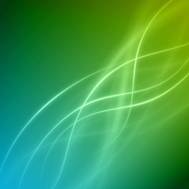 Yumuşak ışık mavi yeşil dalgaları satırları vektör arka plan. 