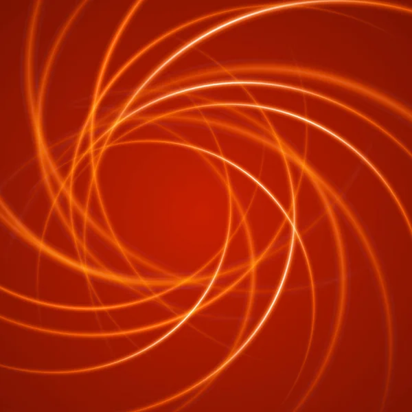 Suave luz naranja ondas líneas vector fondo abstracto . — Vector de stock