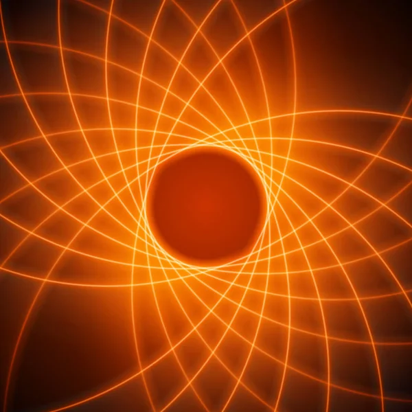 Гладкий свет оранжевые волны линии векторного фона . — стоковый вектор