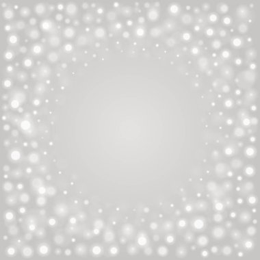 Saydam arka plan vektör çizim üzerinde bokeh açık gri parıldıyor.