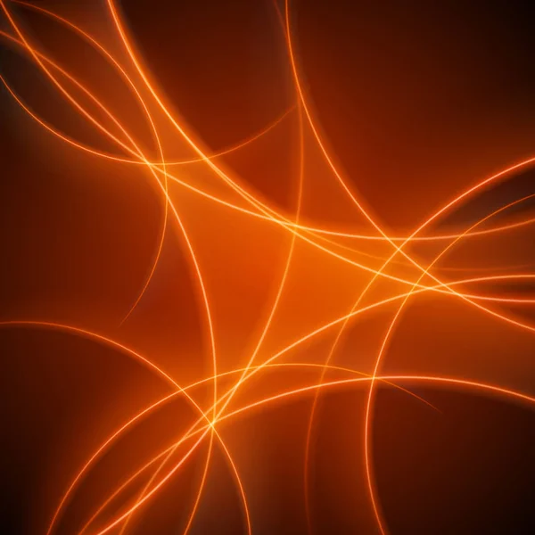 Suave luz naranja ondas líneas vector fondo abstracto . — Vector de stock