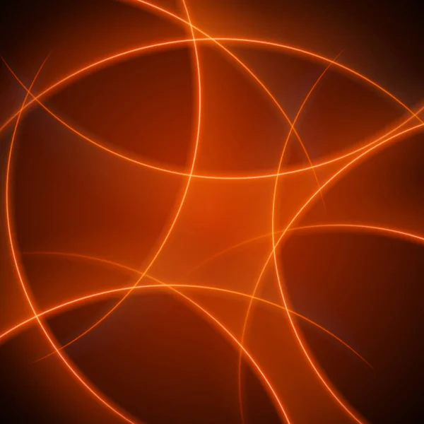 光滑的橙色光波线矢量抽象背景. — 图库矢量图片