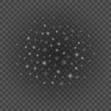 Saydam arka plan vektör çizim üzerinde bokeh açık gri parıldıyor.