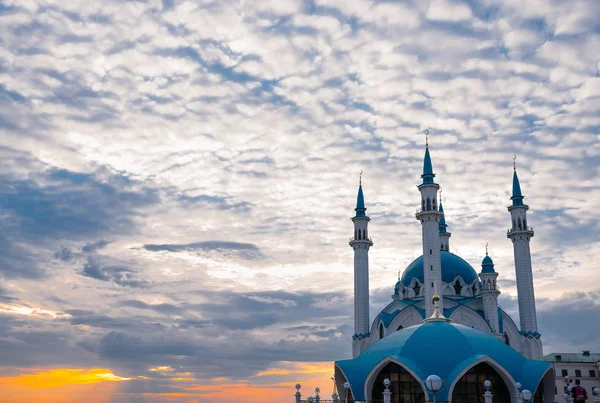 The Kul Sharif mosque in Kazan, Russia at sunset — Stock Photo, Image