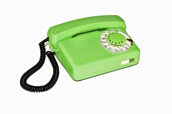 Old retro phone with rotary dial — Stock Photo, Image