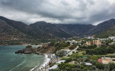 Plaj Varkotopos Girit Adası Bali Köyü (