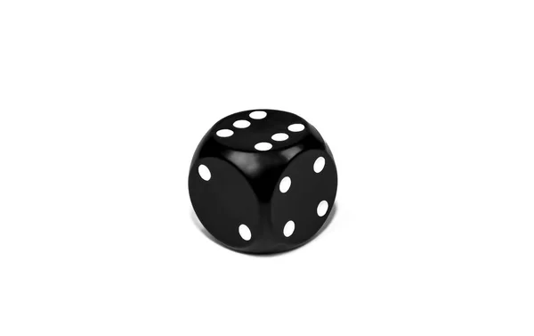 Een poker dice liggen op een witte achtergrond — Stockfoto