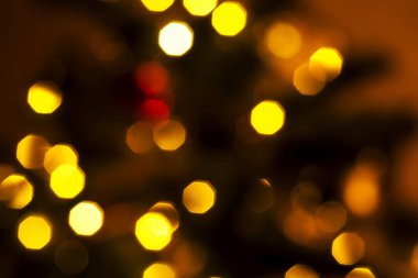 Renkli bokeh. Yaratıcı görüntü bulanık parlak Festival ışıkların