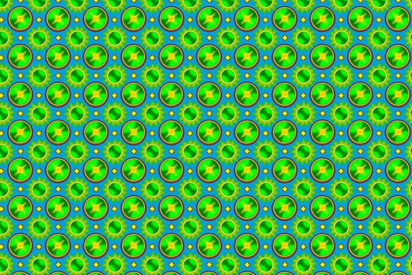 Geometric figures of green color in a seamless pattern on the ba — Stock Photo, Image