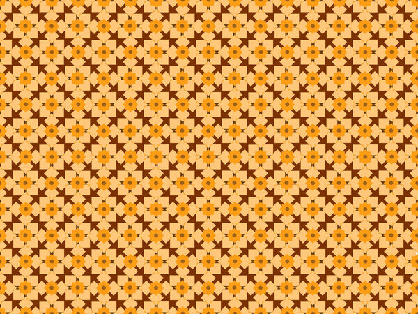 Geometric shapes of different shapes on a seamless colored patte