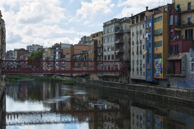 Mühendis Eiffel köprü Nehri Onyar (Girona, İspanya)