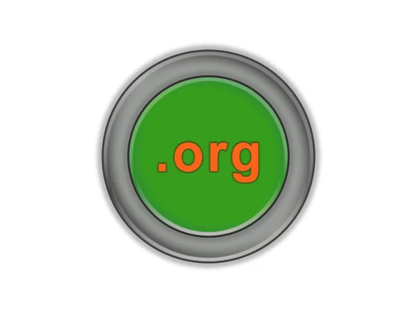 Green three-dimensional button with the designation of the top-l — Stock Photo, Image