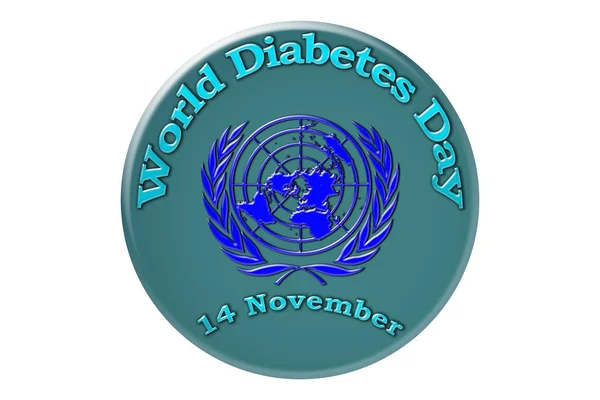 Feriado internacional das Nações Unidas, Dia Mundial do Diabetes — Fotografia de Stock