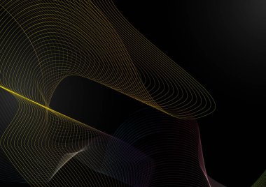 Arkaplan için kesişen renkli çizgilerin soyut deseni