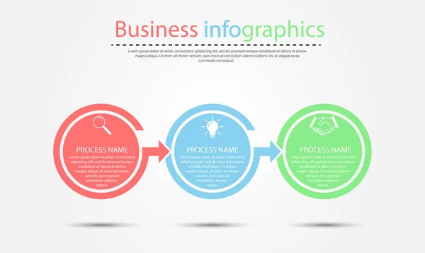 Infographie d'entreprise pour la conception visuelle de projets d'entreprise — Image vectorielle