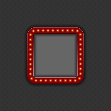 Ampullü çerçeve ve metin veya fotoğraf için boşluk. 