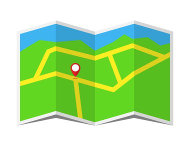 Konum belirleme noktası olan alanın haritası