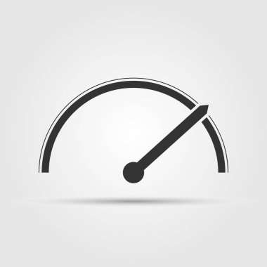 Hız göstergesi, takometre ya da gösterge simgesi. Basit tasarım