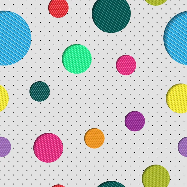 Fondo de color sin costura abstracto con círculos para el embalaje, p — Vector de stock