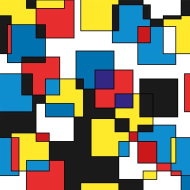 O kesişen karelerin soyut geometrik arkaplanı