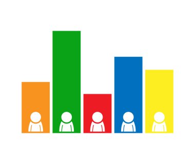 Aday derecesi, anket ya da oy ikonu. Düz tasarım.