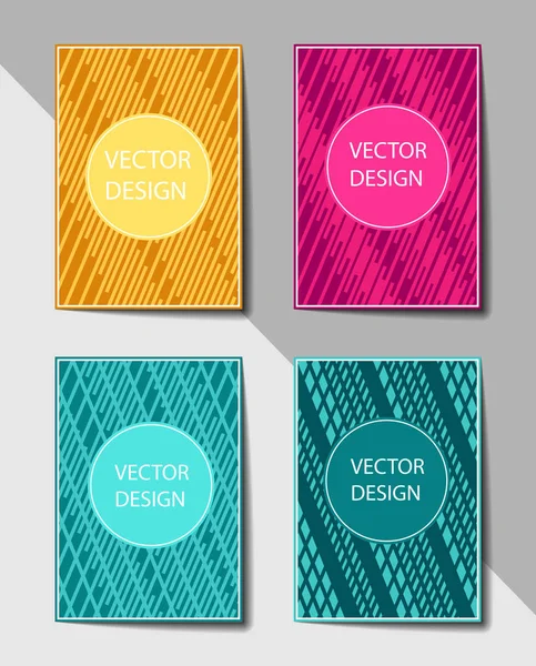 Diseño de portada editable, formato A4. Fondo abstracto para portada — Vector de stock