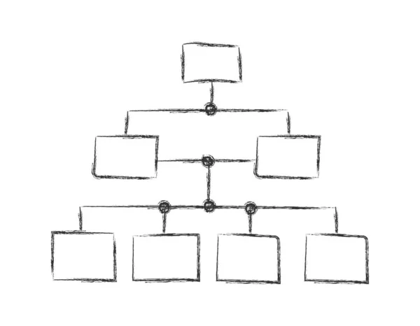 Bleistiftskizze des Netzwerksymbols im Stil eines Doodle. Isolat — Stockvektor